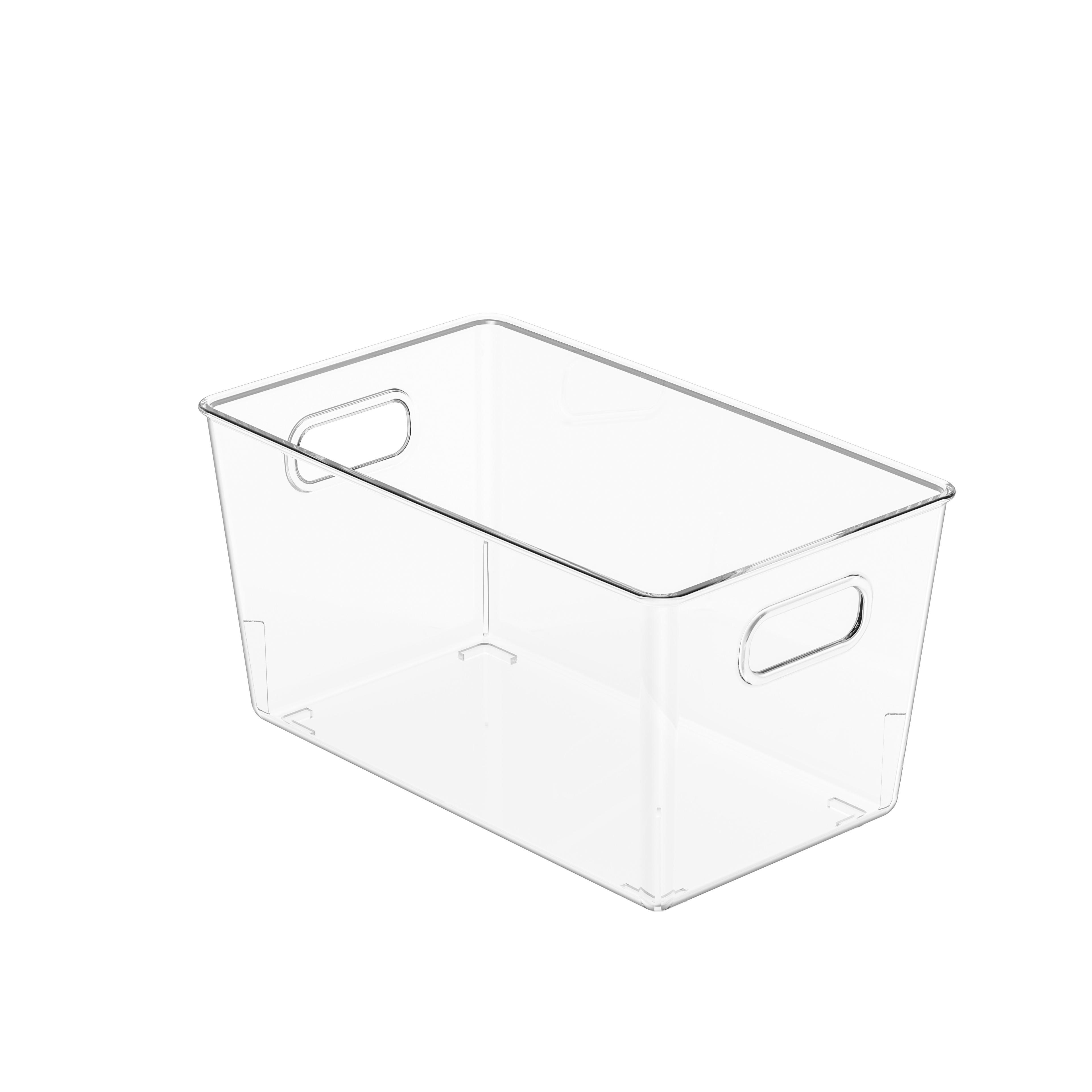 Ștergeți coșul de depozitare stivuibil cu capacele